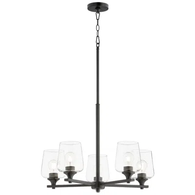 Quorum International Veno 5lt Matte Black Chandelier