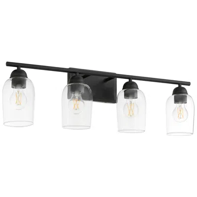 Quorum International Wallinger 4lt Matte Black Vanity Light