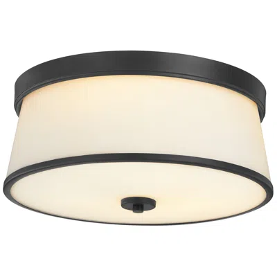Quorum International Weir 16" Matte Black Ceiling Mount