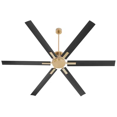 Quorum International Zeus 80" Aged Brass Fan