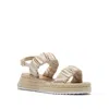 QUPID 2 BAND ANKLE STRAP SANDAL IN CREAM