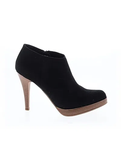 Pre-owned Qupid Ankle Boots In Black
