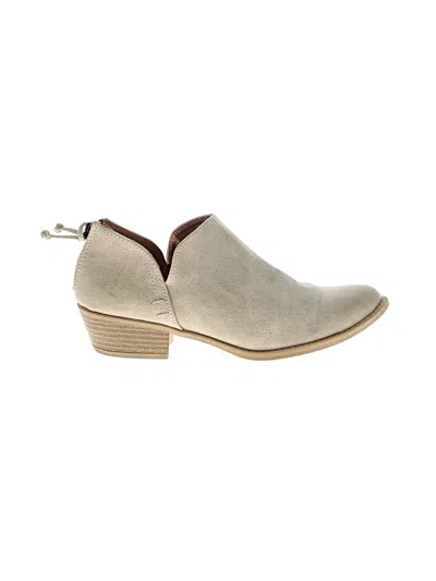 Pre-owned Qupid Ankle Boots In Gray