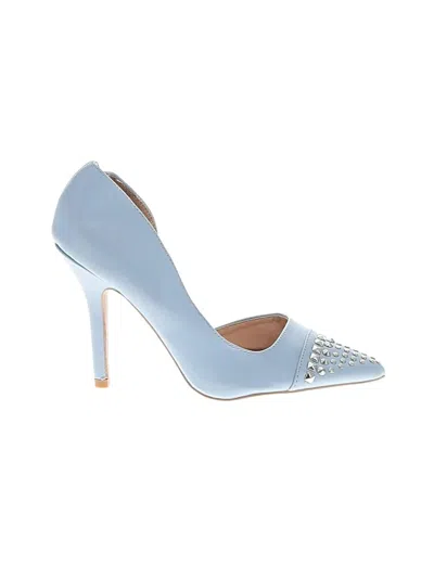 Pre-owned Qupid Heels In Blue