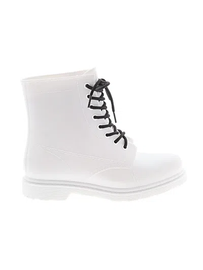 Pre-owned Qupid Rain Boots In White