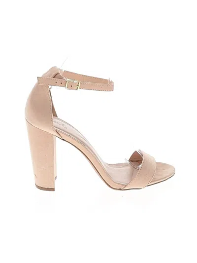 Pre-owned Qupid Sandals In Pink