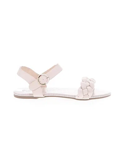 Pre-owned Qupid Sandals In White