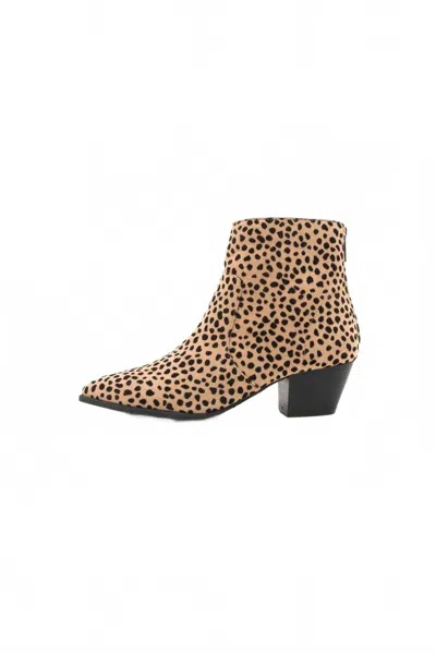 Qupid Women's Mystique Cheetah Bootie In As Shown In Brown