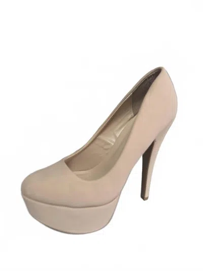 Qupid Women's Penelope Heel In Nude In Gold