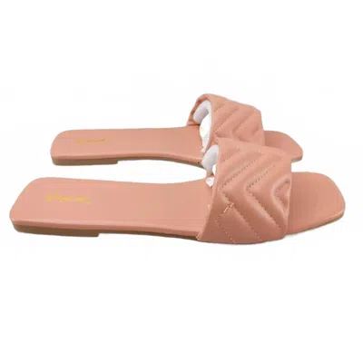 Qupid Women's Petal Sandal In Ash Rose