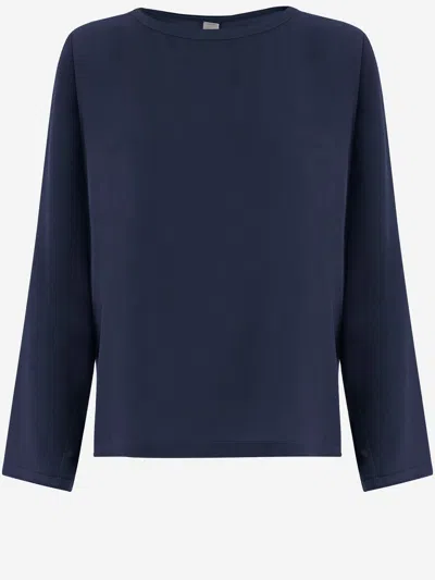 Q-wins Q Wins Silk Knit In Blue