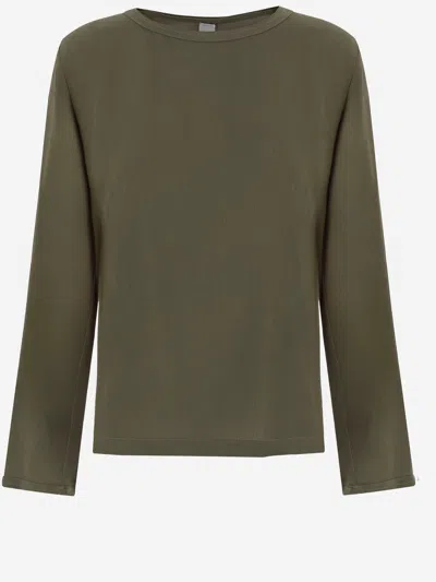 Q-wins Q Wins Silk Knit In Green