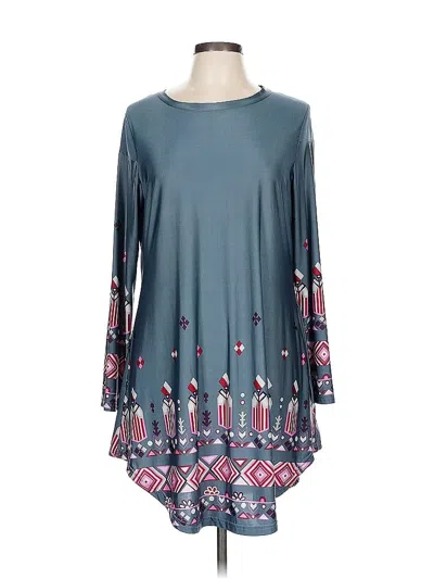 Pre-owned R&b Collection Casual Dress In Blue