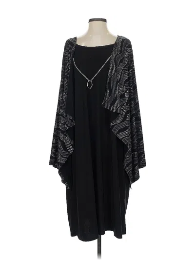 Pre-owned R&k Casual Dress In Black