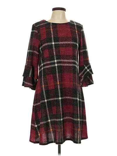 Pre-owned R&k Casual Dress In Burgundy