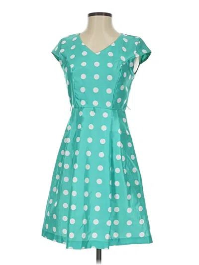 Pre-owned R&k Casual Dress In Teal