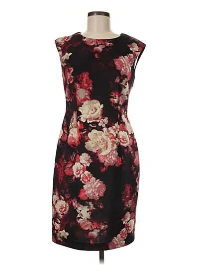 Pre-owned R&k Cocktail Dress In Burgundy