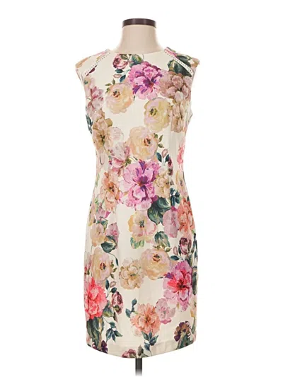 Pre-owned R&k Cocktail Dress In Ivory