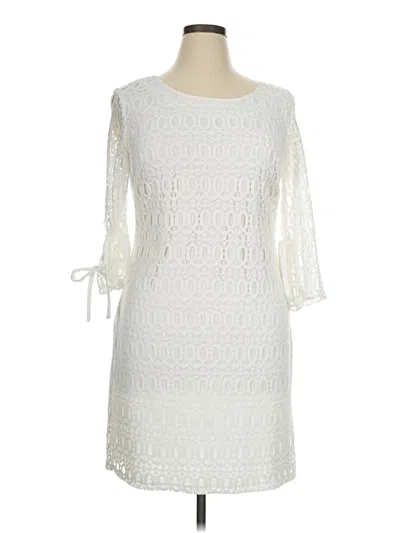Pre-owned R&k Cocktail Dress In Ivory