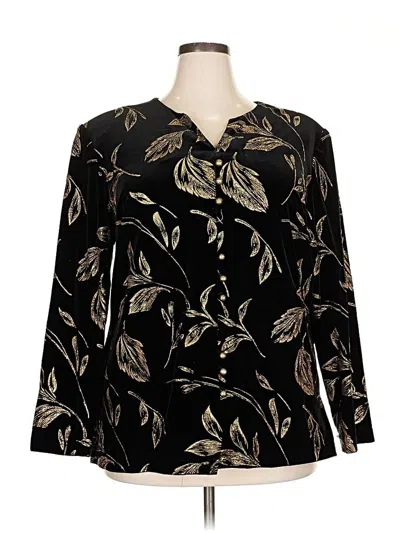 Pre-owned R&k Originals Long Sleeve Blouse In Black