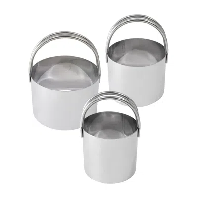R & M International 3 Piece Biscuit Cutter Set In Silver