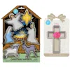 R & M International Cross And Nativity Scene Cookie Cutter Set, 8 Piece In Silver
