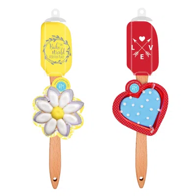 R & M International Daisy And Heart Spatula & Cookie Cutter Set In Multi
