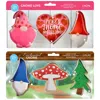 R & M International Gnome Cookie Cutter Set, 6 Piece In Silver