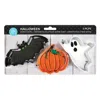 R & M International Halloween 3 Piece Cookie Cutter Set With Bat, Pumpkin, And Ghost, Polyresin Coated In Multi