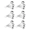R & M International Heart Shaped Measuring Spoons, Pack Of 6 In Silver