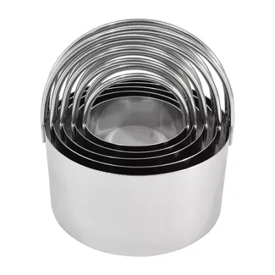 R&m International Llc 5-pc. Cookie Cutters In Silver