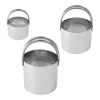 R&m International Llc Assorted 3-pc. Biscuit Cutter Bundle In Silver