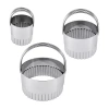R&m International Llc Assorted 3-pc. Biscuit Cutter Bundle In Silver