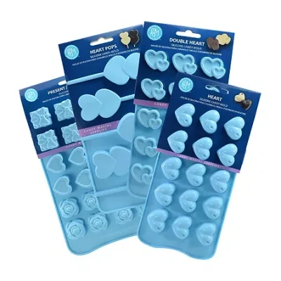R&m International Llc Chocolate Mold 4-pc. Candy Making Bundle In Blue