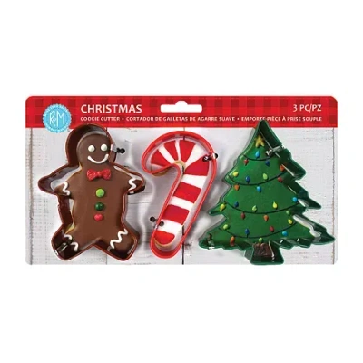 R&m International Llc Christmas 3-pc. Cookie Cutters In Multi