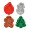 R&m International Llc Christmas Pastry & Cookie 4-pc. Stamper In Multi