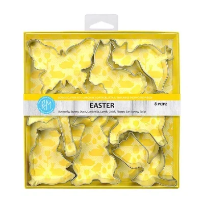 R&m International Llc Easter 8-pc. Cookie Cutters In Silver