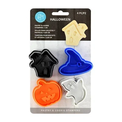 R&m International Llc Halloween 4-pc. Pastry And Cookie Stamper In Multi