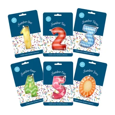 R&m International Llc Milestone 6-pc. Cookie Cutters In Silver