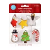 R&m International Llc Mini Christmas 6-pc. Cookie Cutters In Silver