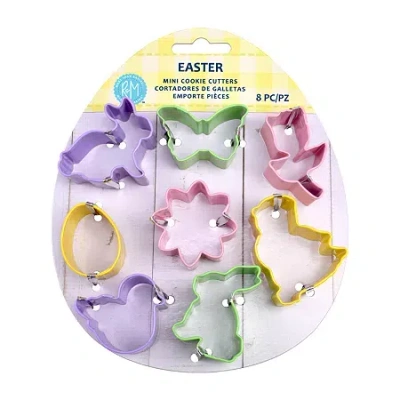 R&m International Llc Mini Easter 8-pc. Cookie Cutters In Multi