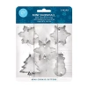 R&m International Llc Mini Snowfall 5-pc. Cookie Cutters In Silver
