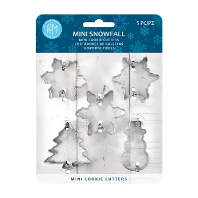R&m International Llc Mini Snowfall 5-pc. Cookie Cutters In Silver