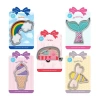 R&m International Llc Rainbow Bee Mermaid Camper Ice 5-pc. Cookie Cutter Bundle In Silver