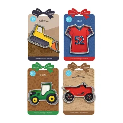 R&m International Llc Transportation 4-pc. Cookie Cutter Bundle In Silver