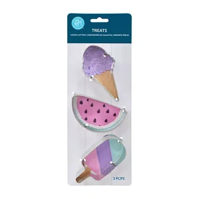 R&m International Llc Treats 3-pc. Cookie Cutters In Silver