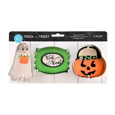 R&m International Llc Trick Or Treat 3-pc. Cookie Cutters In Silver
