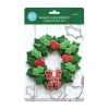 R&m International Llc Wreath Centerpiece 4-pc. Cookie Cutters In Silver