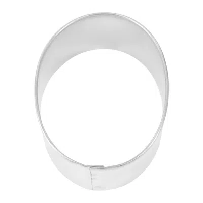 R & M International Number 0 Cookie Cutter In White