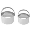 R & M International R & M Biscuit Cutter Set, 2.75 Inch & 3.25 Inch, Stainless Steel In Silver